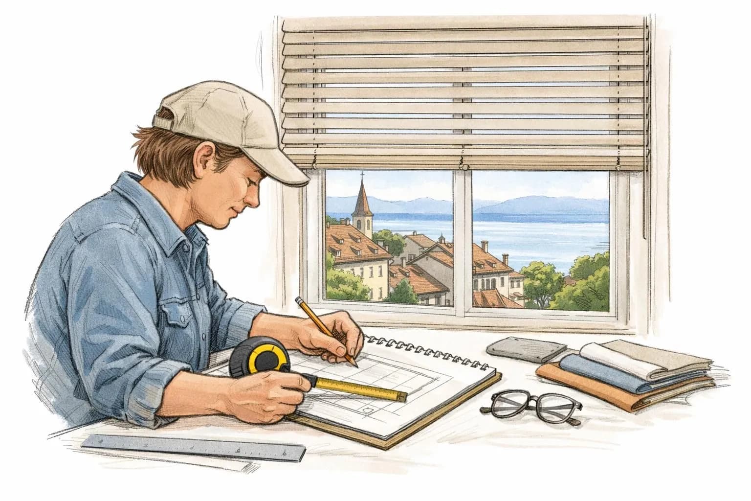 Artisan local créant des stores sur mesure à Nyon, garantissant qualité et expertise pour chaque fenêtre.