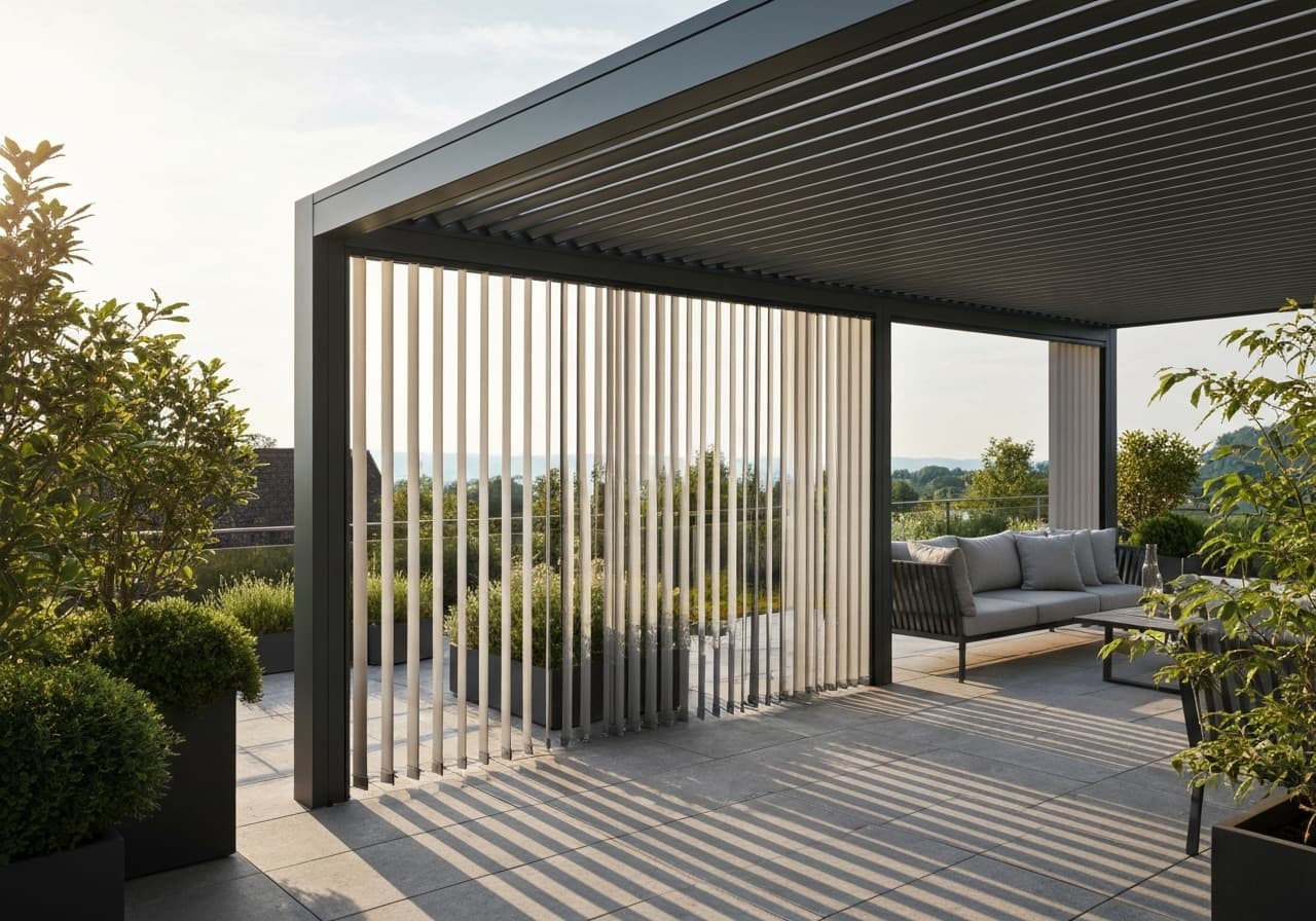 Installation stores pergola bioclimatique 3 clés confort
